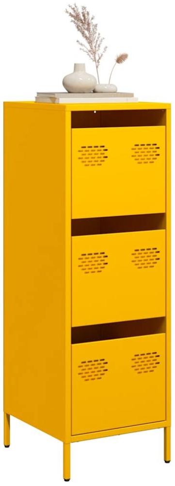 Highboard Senfgelb 39x35x103,5 cm Stahl 851403 Bild 1