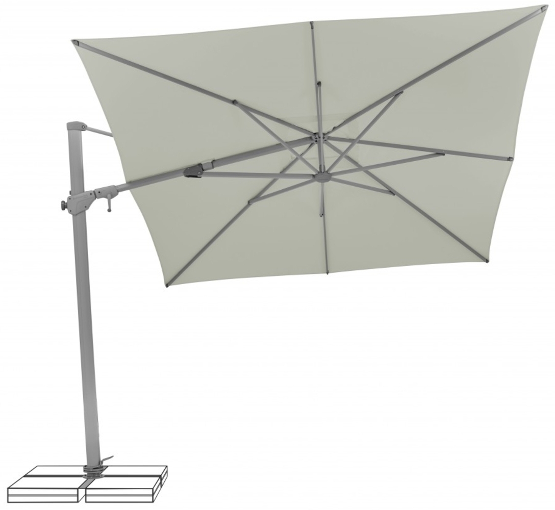 Suncomfort bei Glatz Ampelschirm Varioflex 330 x 270 cm light grey 013 Bild 1
