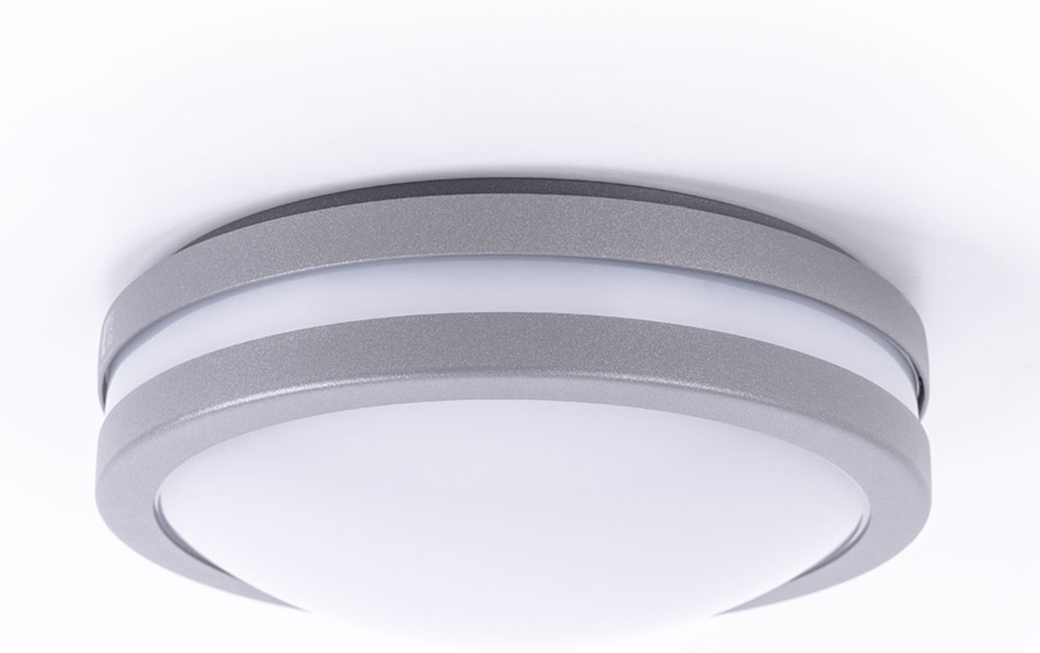 Smart LED Wandleuchte, IP44, dimmbar, silber, 26 cm Bild 1