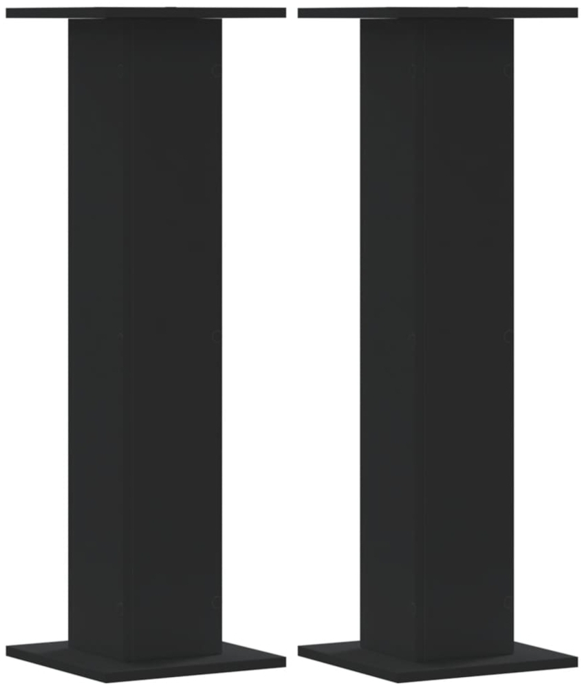 vidaXL Pflanzenständer 2 Stk. Schwarz 30x30x95 cm Holzwerkstoff 3307874 Bild 1