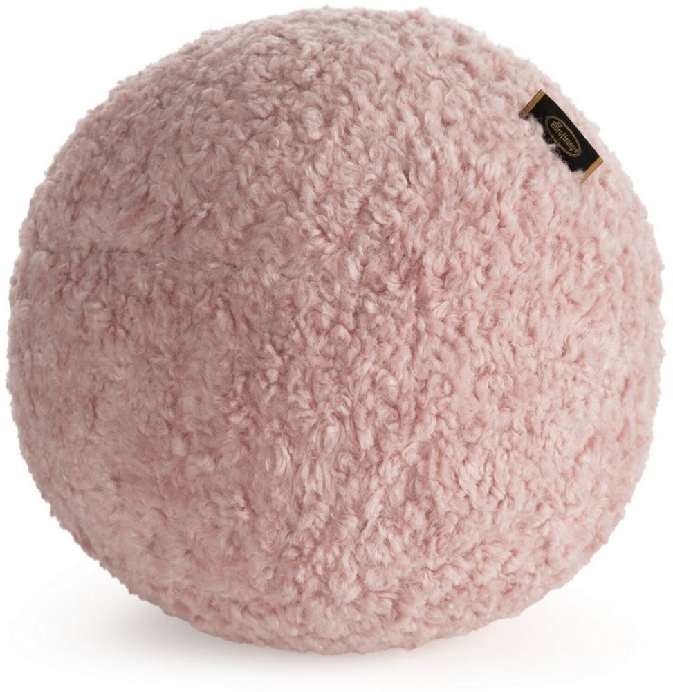 Kissenbezug Bouclee 09 D Rund 24 cm rosa Dekokissen Bild 1