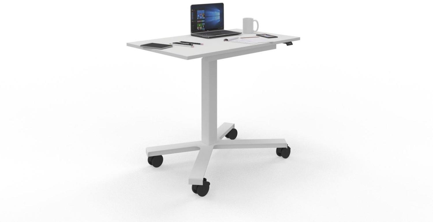 Schreibtisch EMODEL 2. 0 MINI in weiß höhenverstellbar 90x55 Bild 1
