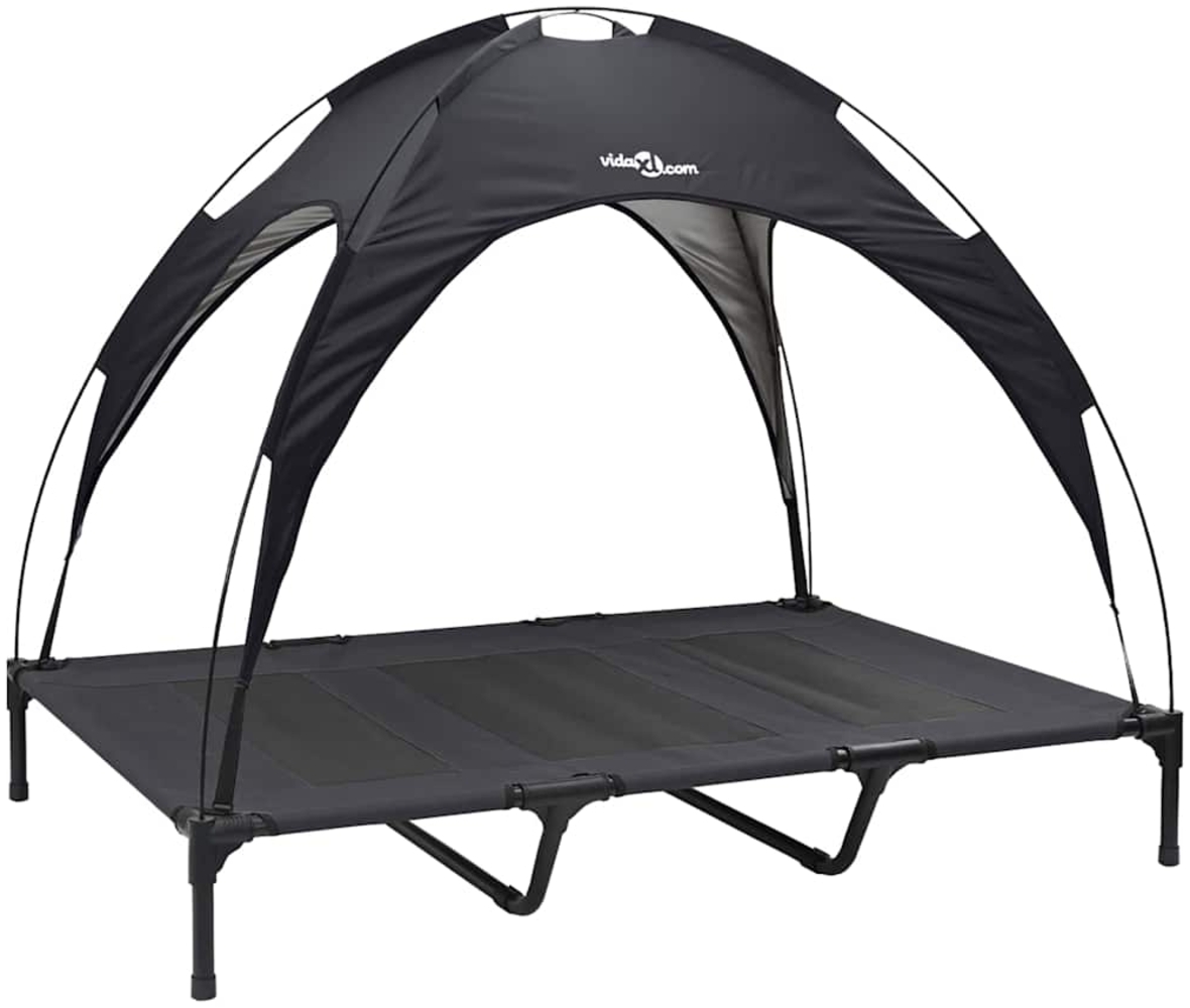 vidaXL Hundebett Schwarz xl Stahl 42008168 Bild 1