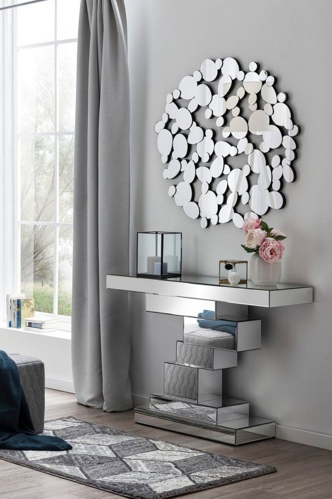 Tisch MDF mit Spiegelglas Bild 1