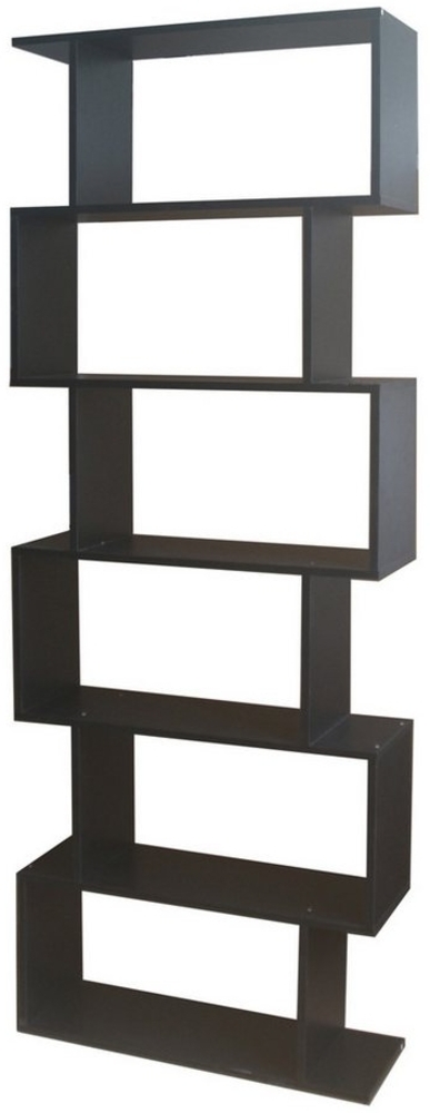 HTI-Living Standregal Regal Schwarz Thekla, Stück 1-tlg, Bücherregal Standregal 6 Regalfächer Bild 1