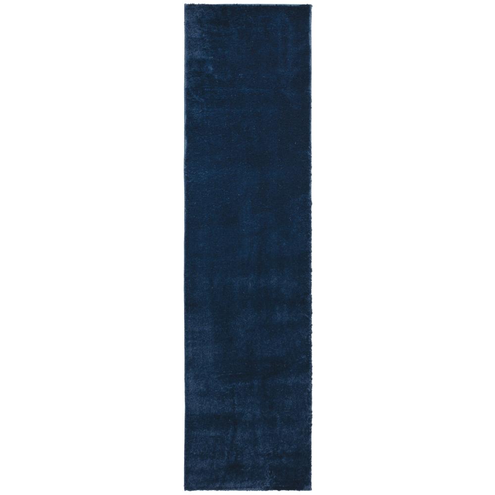 Kadima Design Samtweicher Teppich "Tummel" – 100% Recycelt – Strapazierfähig & Umweltfreundlich. Farbe: Blau, 60x230 cm Bild 1