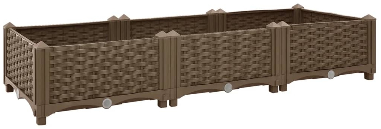 vidaXL Hochbeet 120x40x23 cm Polypropylen 316513 Bild 1