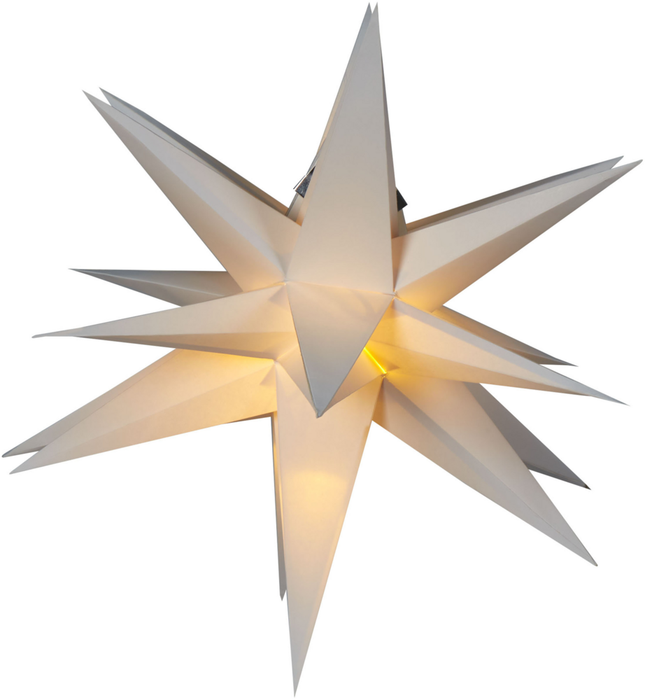 Hängende Dekoration LED BHAGIRATHI Stern 44 cm Cremeweiß Bild 1