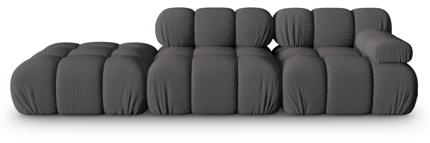 Micadoni Modulares Sofa Bellis 4-Sitzer Links 3D-Stoff Espresso Bild 1