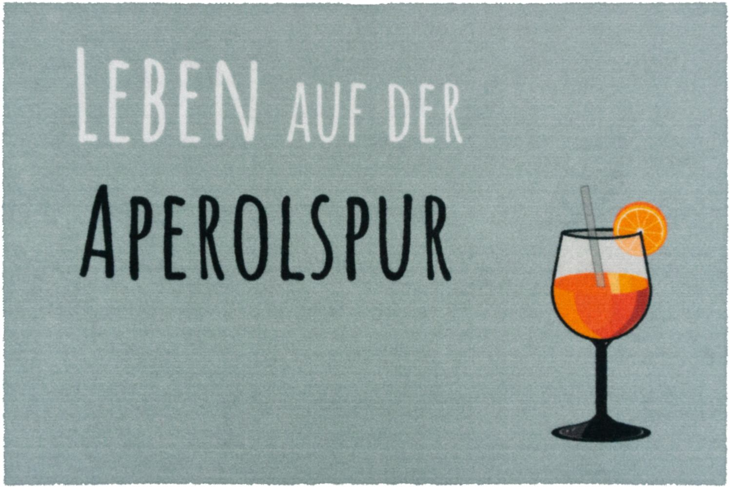 Lako 'Leben auf der Aperolspur' Fußmatte, blau, 50 x 75 cm Bild 1