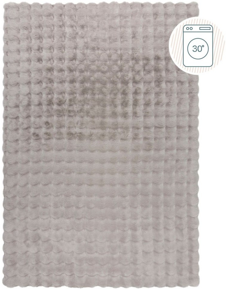 FLAIR RUGS Hochflor-Teppich Waffle Faux Fur, rechteckig, Höhe: 35 mm, Waffelmuster, waschbarer Kunstpelzteppich Bild 1
