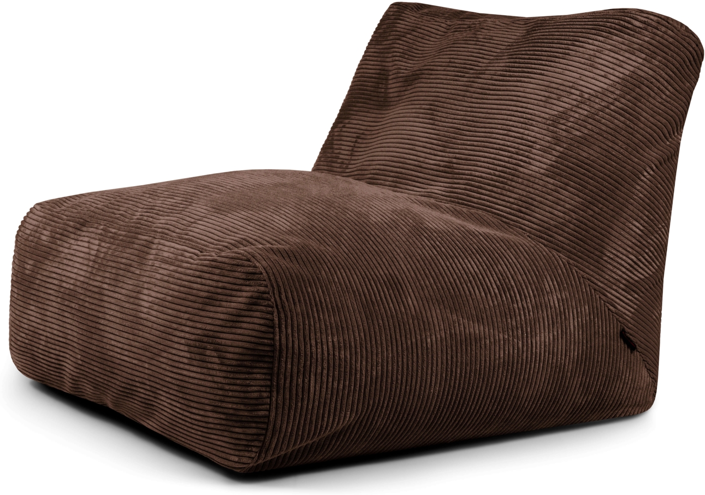 Sitzsack ‘Tube 100‘, Bezugstoff - Waves, 100% Polyester, Chocolate, 80x120x100 cm. Bild 1