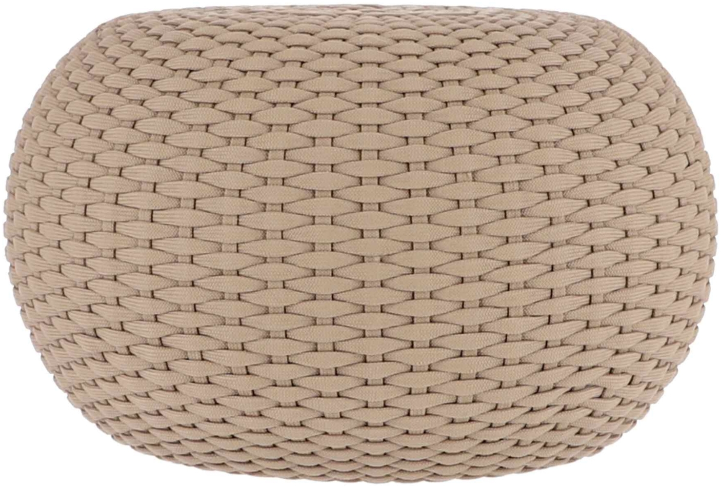 Hocker Moon aus Kunststoff, Taupe, 60 x 60 x 35 cm Bild 1