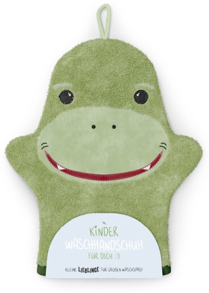 Kinder Waschlappen Waschhandschuh la vida Geschenk für Dich :-) Dino 3763811 Bild 1