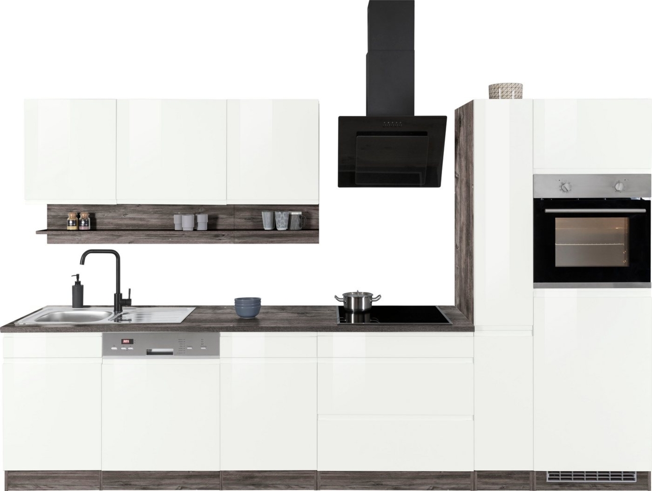 KOCHSTATION Küchenzeile KS-Virginia, Breite 330 cm, ohne E-Geräte Bild 1