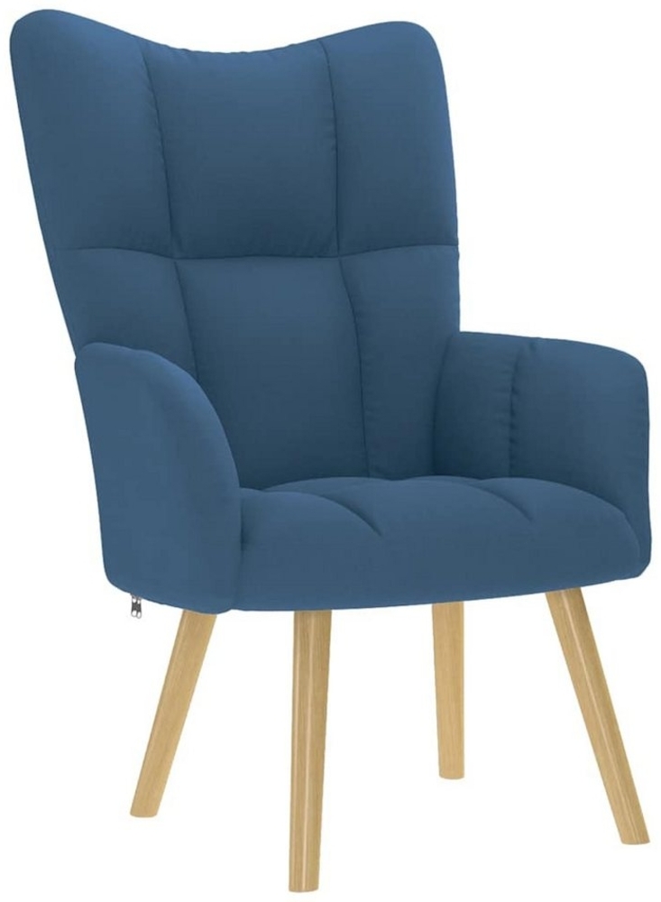 vidaXL Sessel Relaxsessel Blau Stoff (1-St) Bild 1