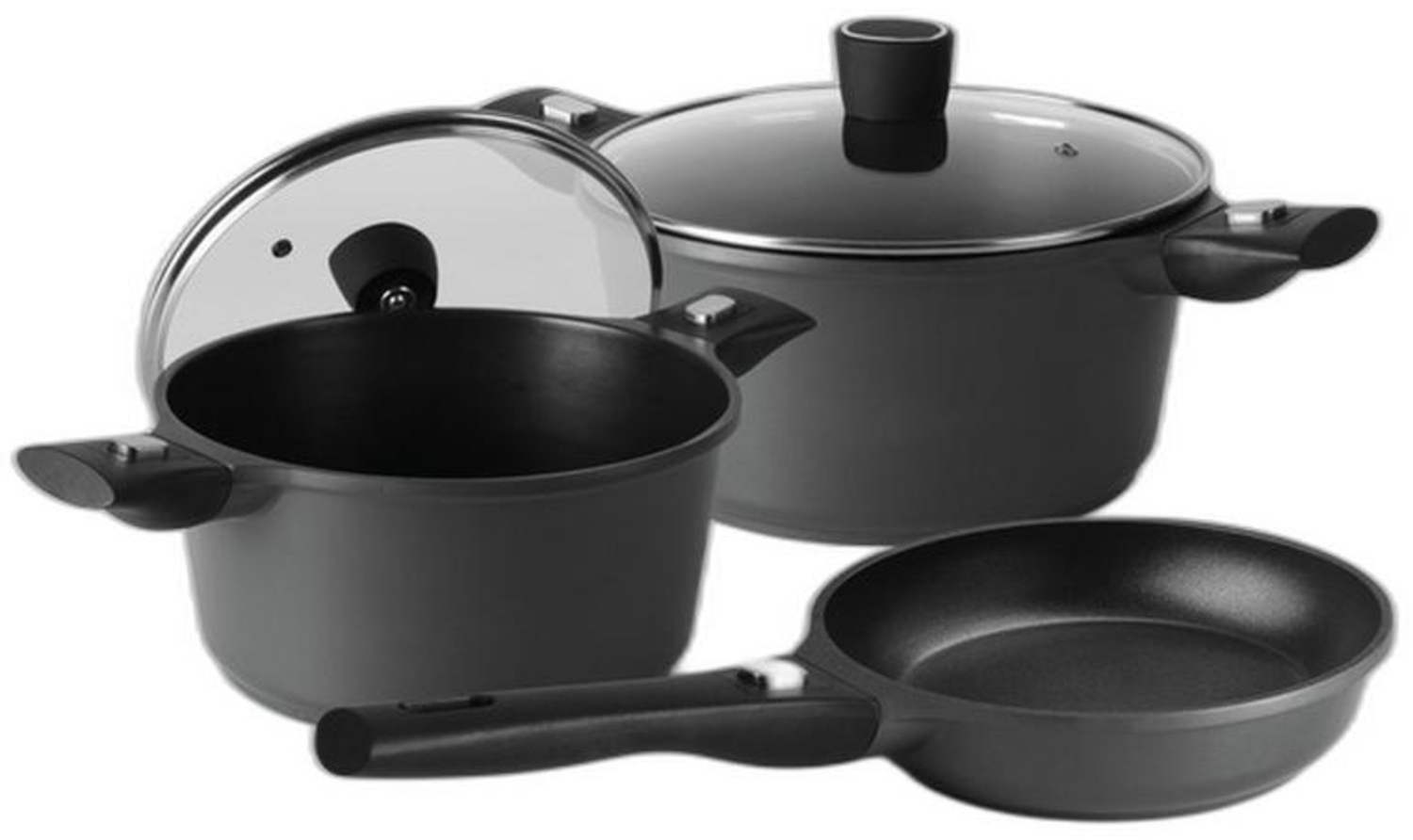 Camp4 Alu-Topfset mit Antihaftbeschichtung - 5-teilig Bild 1