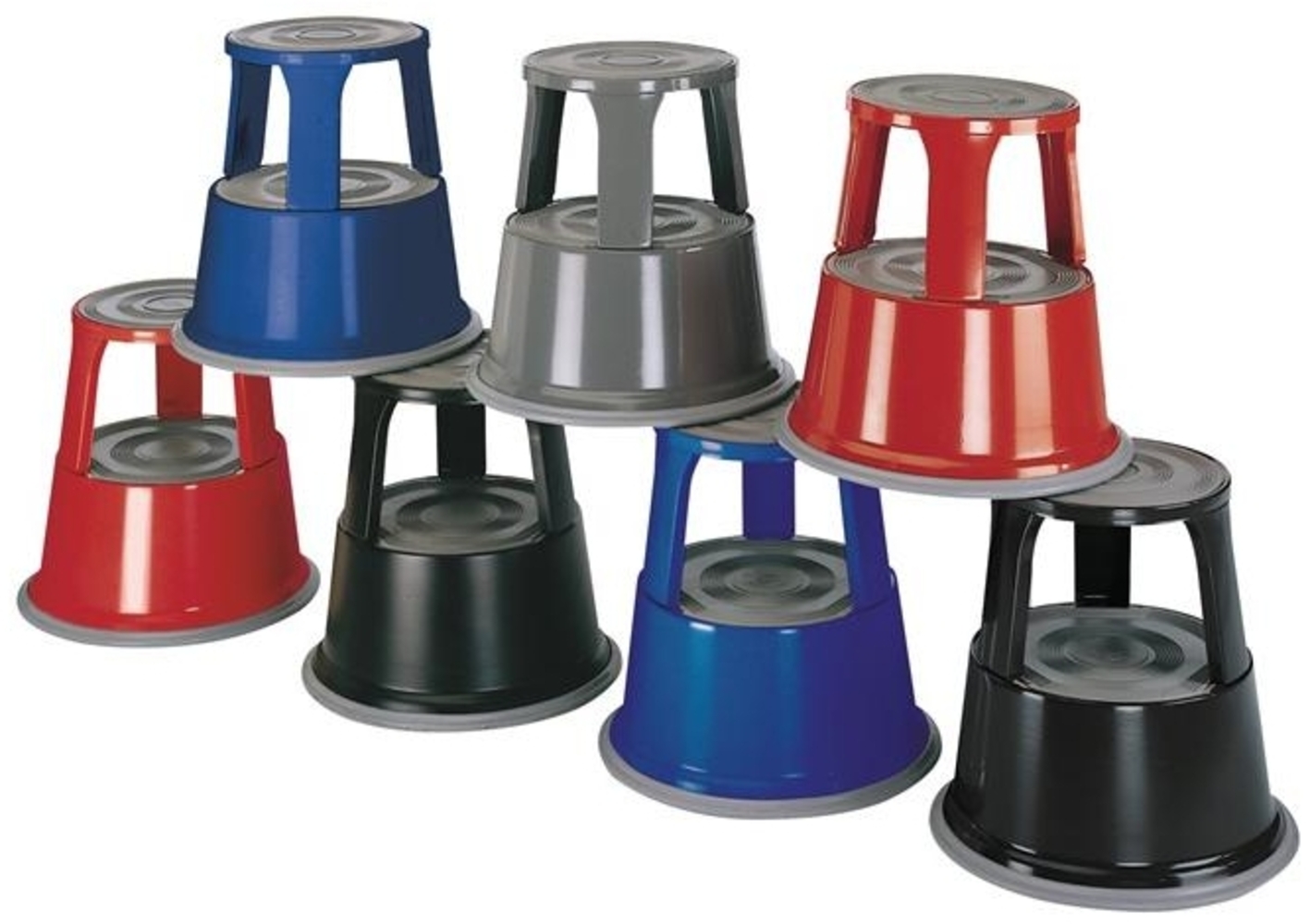 Wedo Rollhocker Metall rot Bild 1