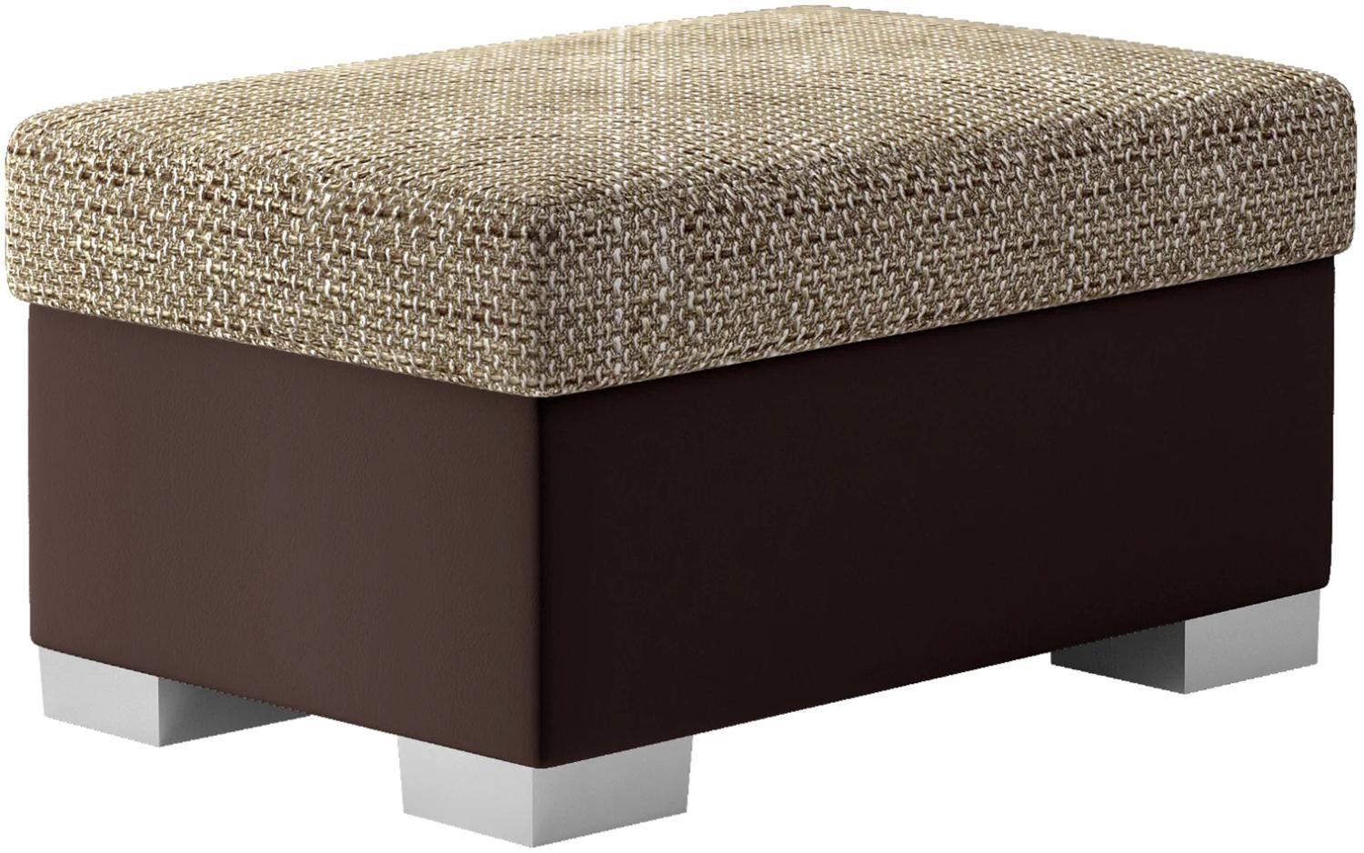 Pouf R4, Fußhocker, Beige Bild 1