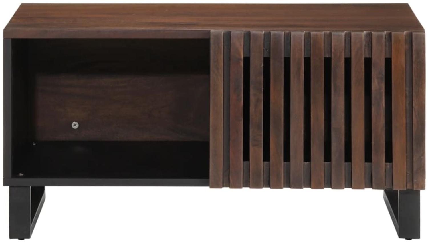 vidaXL Couchtisch Braun 80x51x40 cm Massivholz Mango 377458 Bild 1