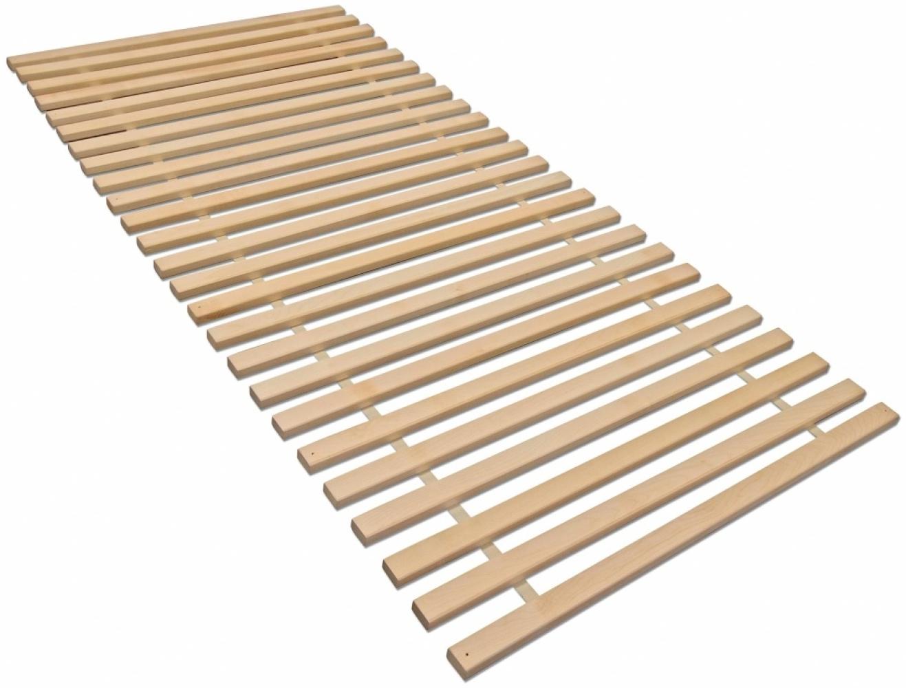 MaDeRa XXL- Rollrost mit 23 extra stabilen Leisten aus massivem Buchenholz, Set (2 x 70x200 cm) Bild 1