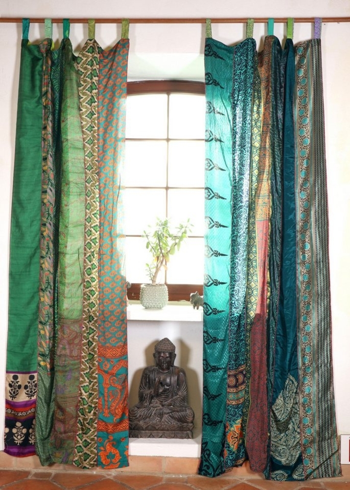 Guru-Shop Vorhang Seidiger Vorhang (1 Stk) Gardine aus.. Bild 1