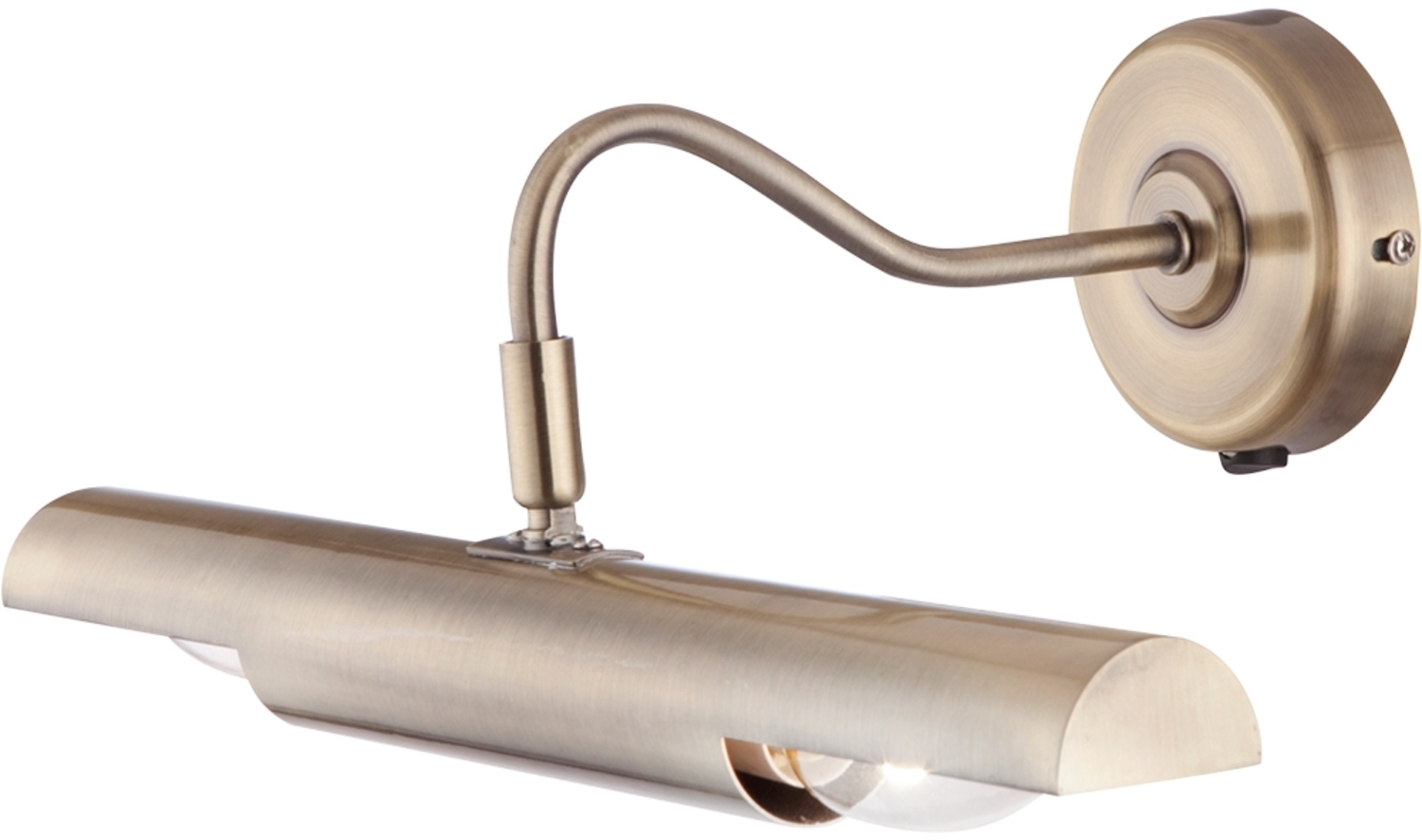 Wandlampe, Metall, Messing, verstellbar, L 36 cm Bild 1