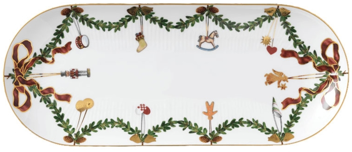 Royal Copenhagen Starfluted Christmas Platte Oval 39 cm Bild 1
