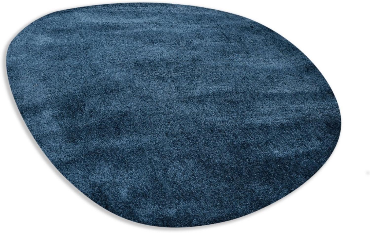 TOM TAILOR HOME Hochflor-Teppich Shaggy Teppich Cozy, oval, Höhe: 25 mm, Uni Farben, auch in Pastell Farben, ideal im Wohnzimmer & Schlafzimmer Bild 1