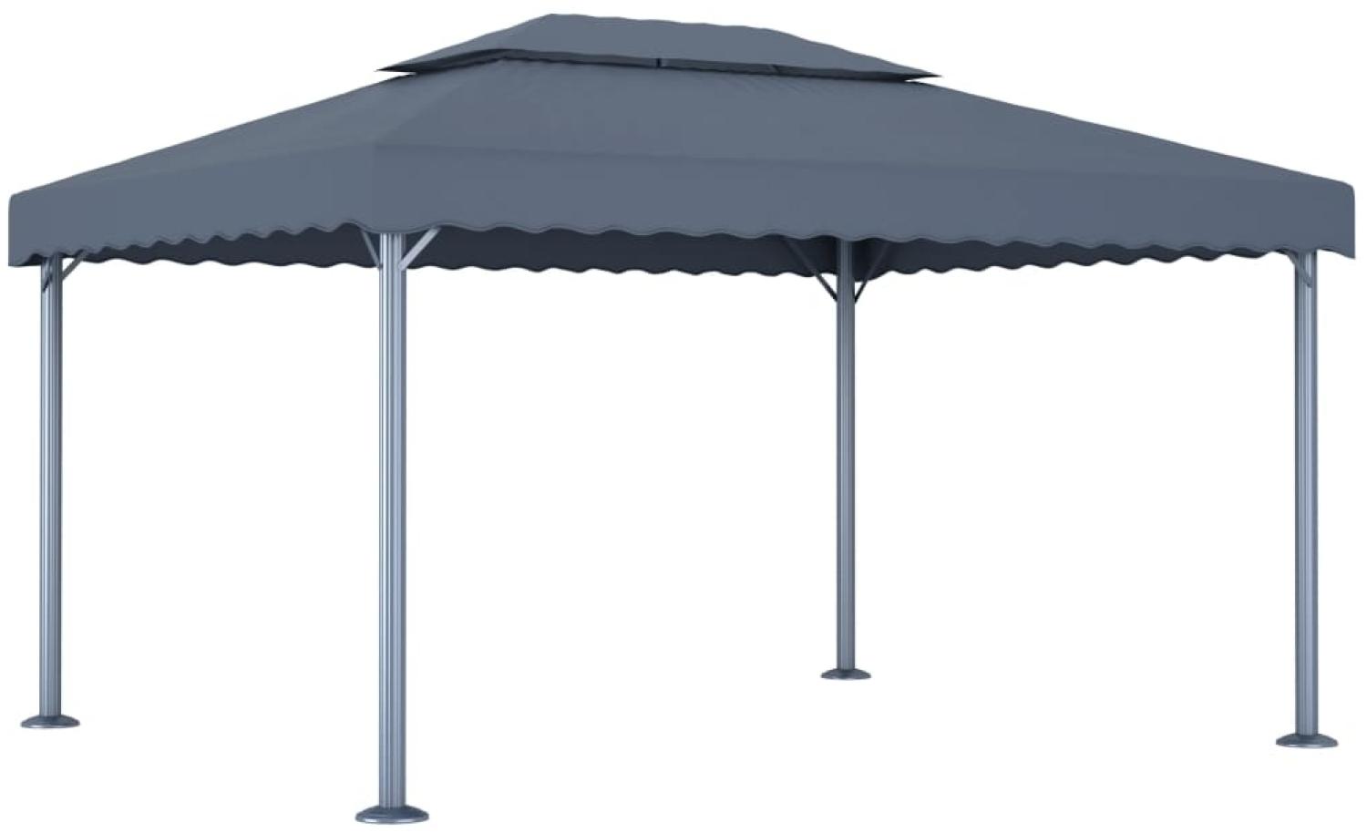 vidaXL Pavillon 400 x 300 cm Anthrazit Aluminium 48063 Bild 1