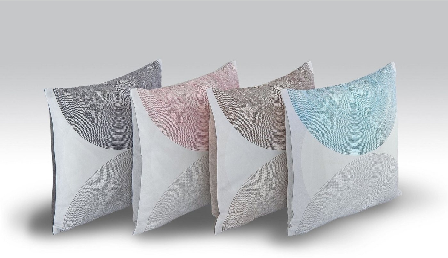 Gözze Kissenhüllen GÖZZE Kissenhülle SORENTO anthrazit BL 50x50 cm grau Bild 1