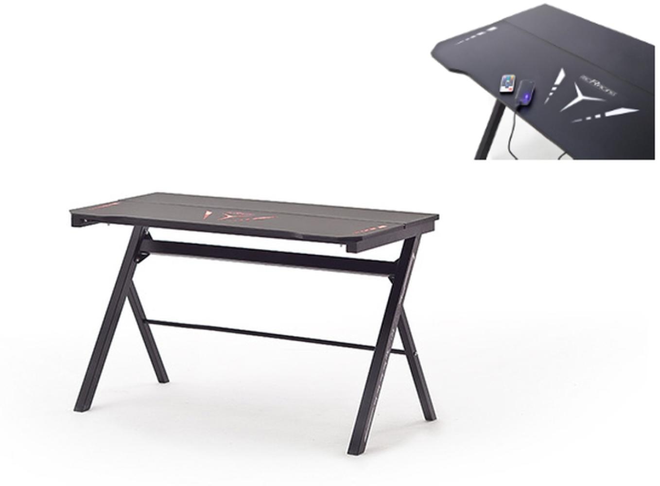 Schreibtisch >mcRACING Gaming Desk< (BxHxT: 120x73x60 cm) in schwarz Bild 1