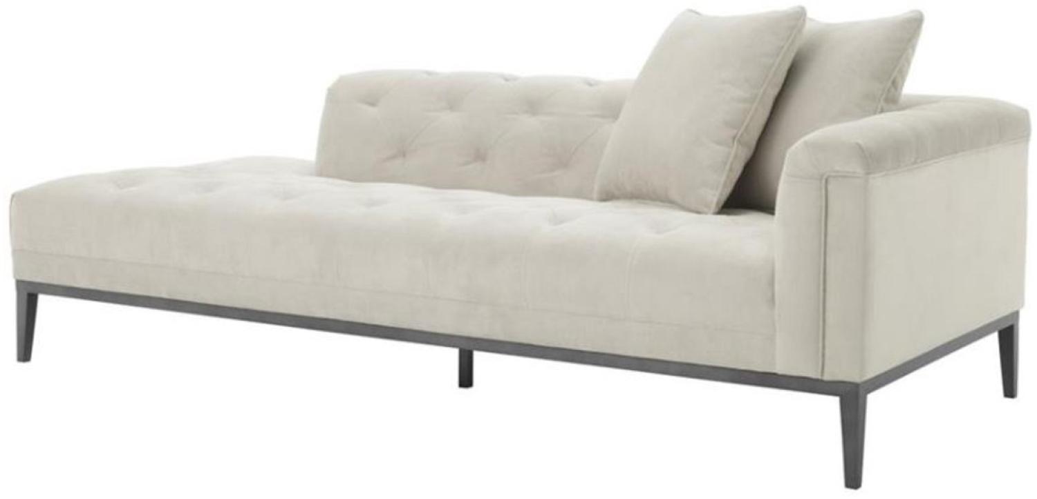 Casa Padrino Luxus Sofa Hellgrau Rechtsseitig 220 x 96 x H. 66 cm Bild 1