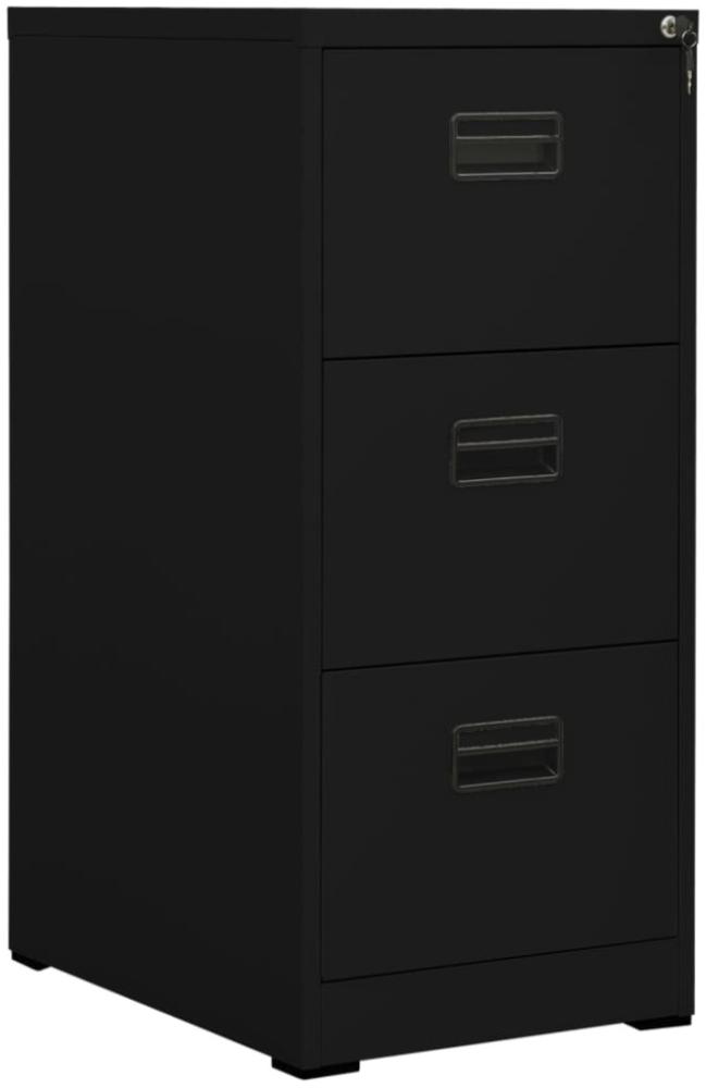 vidaXL Aktenschrank Schwarz 46x62x102,5 cm Stahl 336276 Bild 1