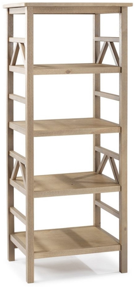 loft24 Bücherregal Tulle, Standregal aus Kiefer Massivholz, Höhe 140 cm, Landhaus Stil Bild 1