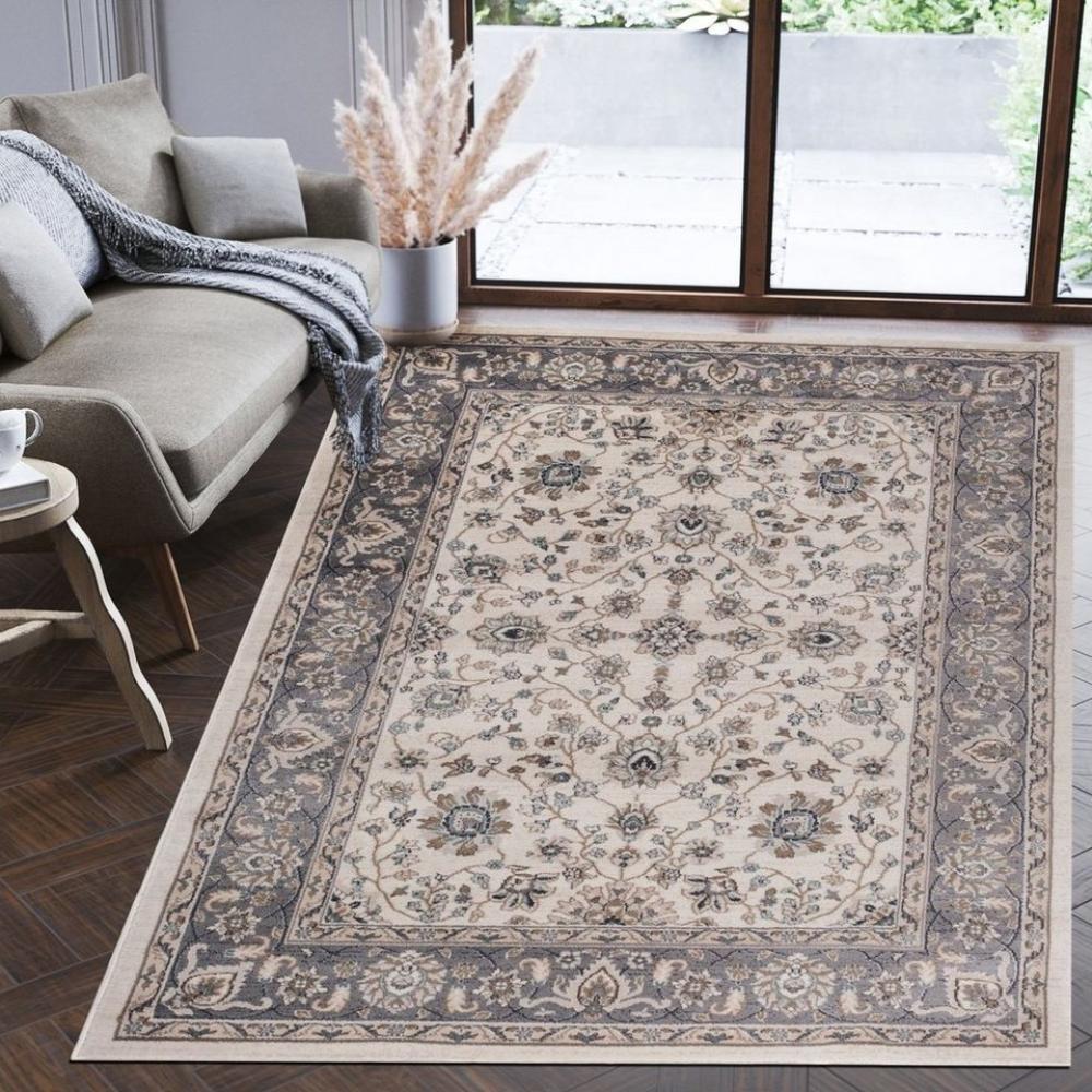 Mazovia Orientteppich Oriente Teppich - Traditioneller Teppich Orient Beige Creme Grau, 60 x 100 cm, Geeignet für Fußbodenheizung, Pflegeleicht, Wohnzimmerteppich Bild 1