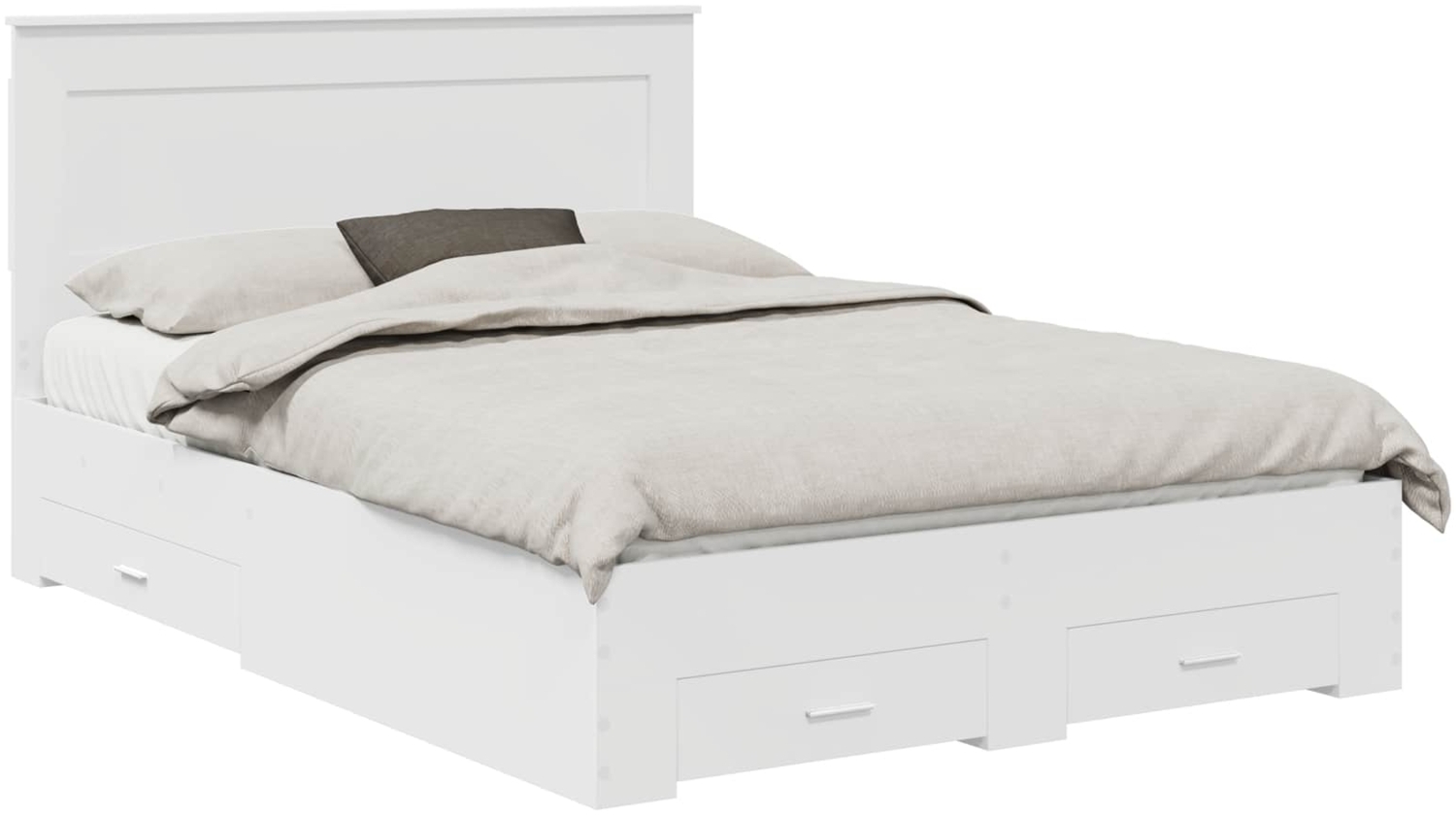 vidaXL Bettgestell mit Schubladen mit Kopfteil Holzwerkstoff 3410310 Bild 1