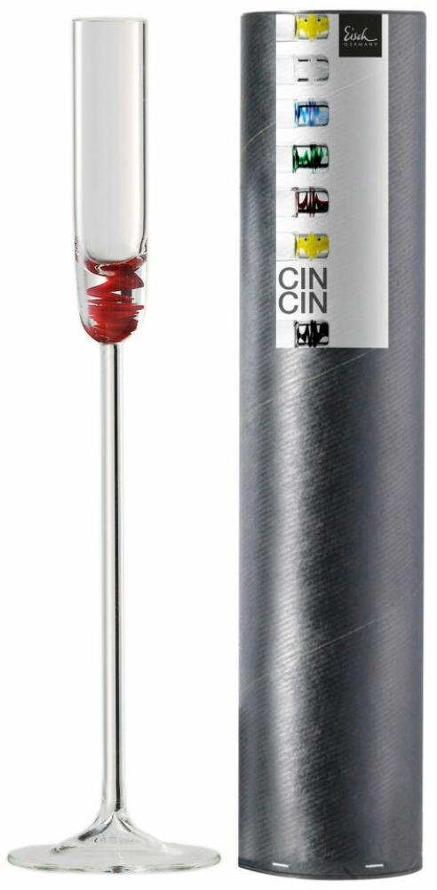 Eisch Kelch Cin Cin Rot, Kelchglas, Schnapskelch, Glas, Rot, 45 ml, 78000820 Bild 1