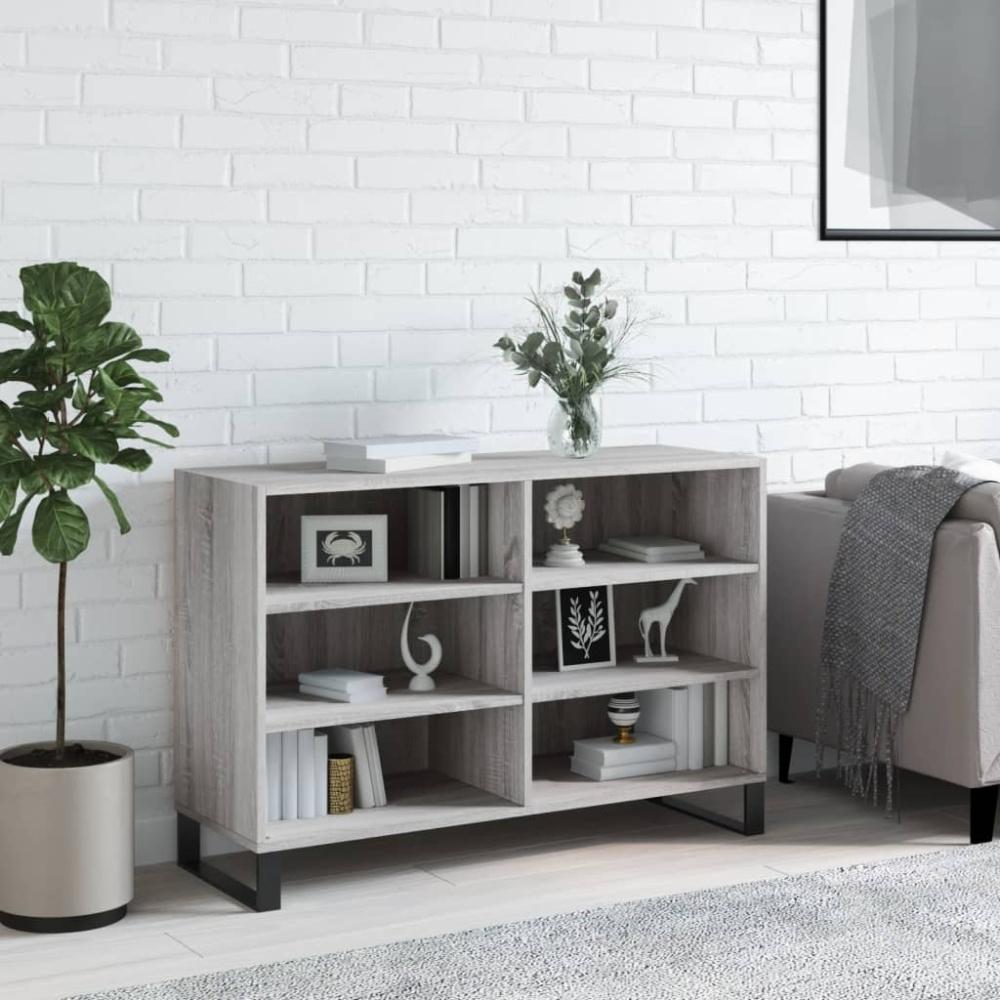 vidaXL Sideboard Grau Sonoma 103,5x35x70 cm Holzwerkstoff 827122 Bild 1