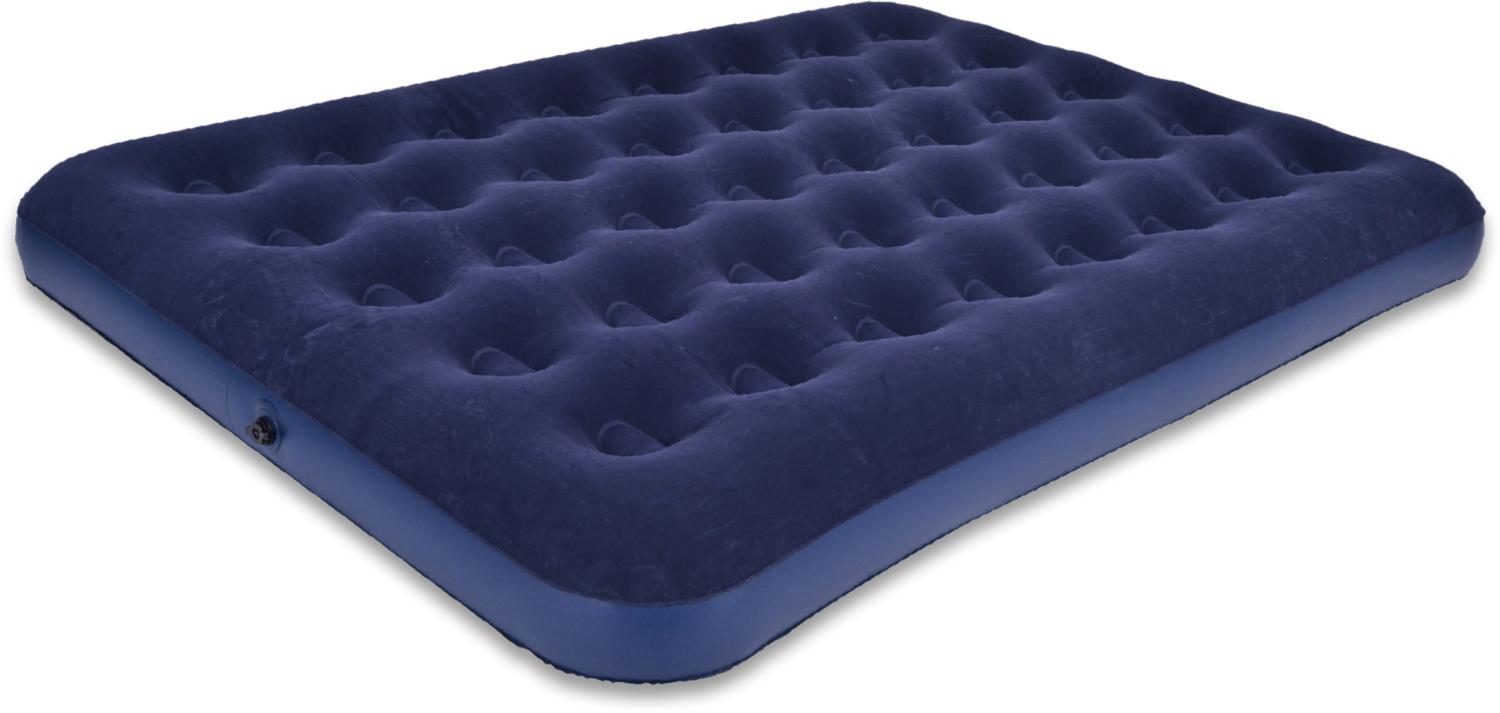 Avenli Luftbett aufblasbar, PVC blau, 191 x 137 x 22 cm Bild 1