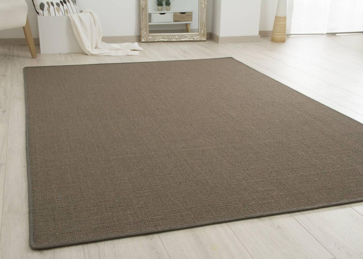 Sisal Teppich Acapulco - gekettelt, Farbe: graphit, Größe: 65x140 cm Bild 1