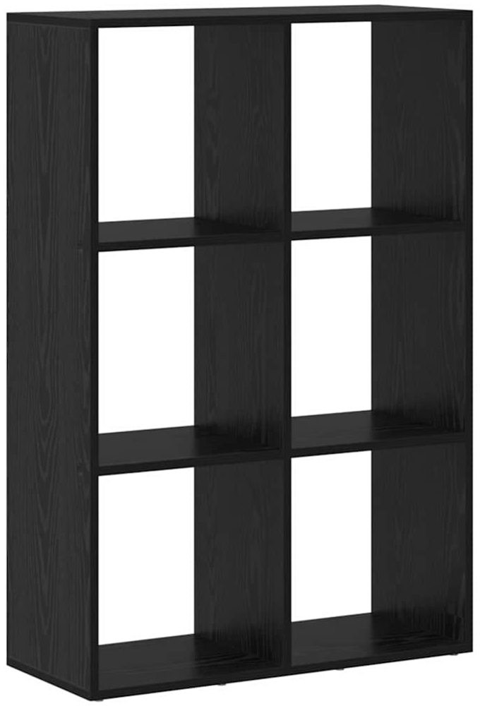 vidaXL Bücherregal Schwarz 69,5 x 29 x 103,5 cm Holzwerkstoff 879665 Bild 1