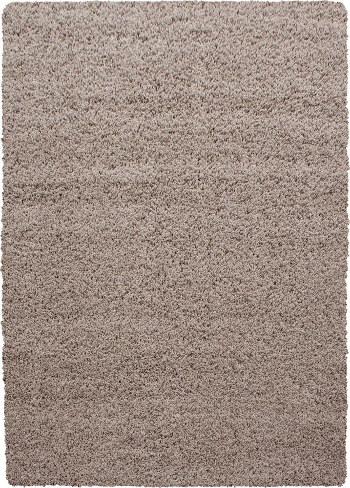 Hochflor Teppich Lux Läufer - 60x110 cm - Beige Bild 1