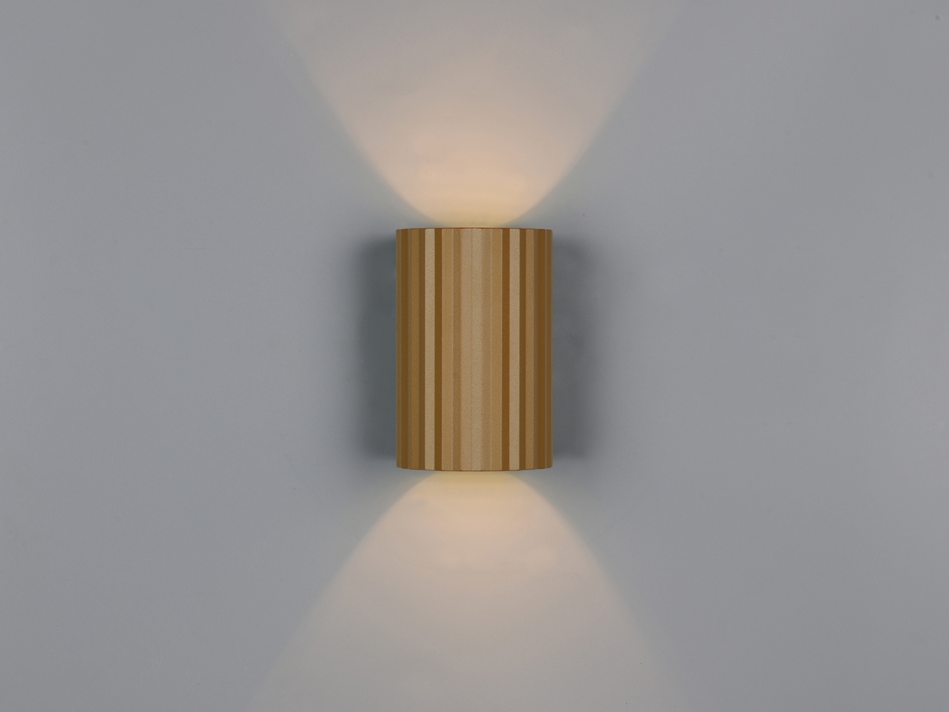 Kleine Wandleuchte IMARIA mit Up and Down Lichteffekt Metall Coffee, Höhe 12cm Bild 1