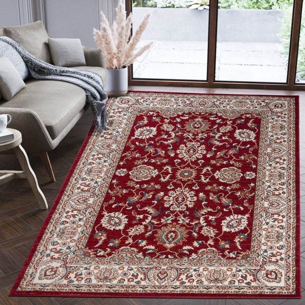 Mazovia Orientteppich Oriente Teppich - Traditioneller Teppich Orient Rot, 60 x 100 cm, Geeignet für Fußbodenheizung, Pflegeleicht, Wohnzimmerteppich Bild 1