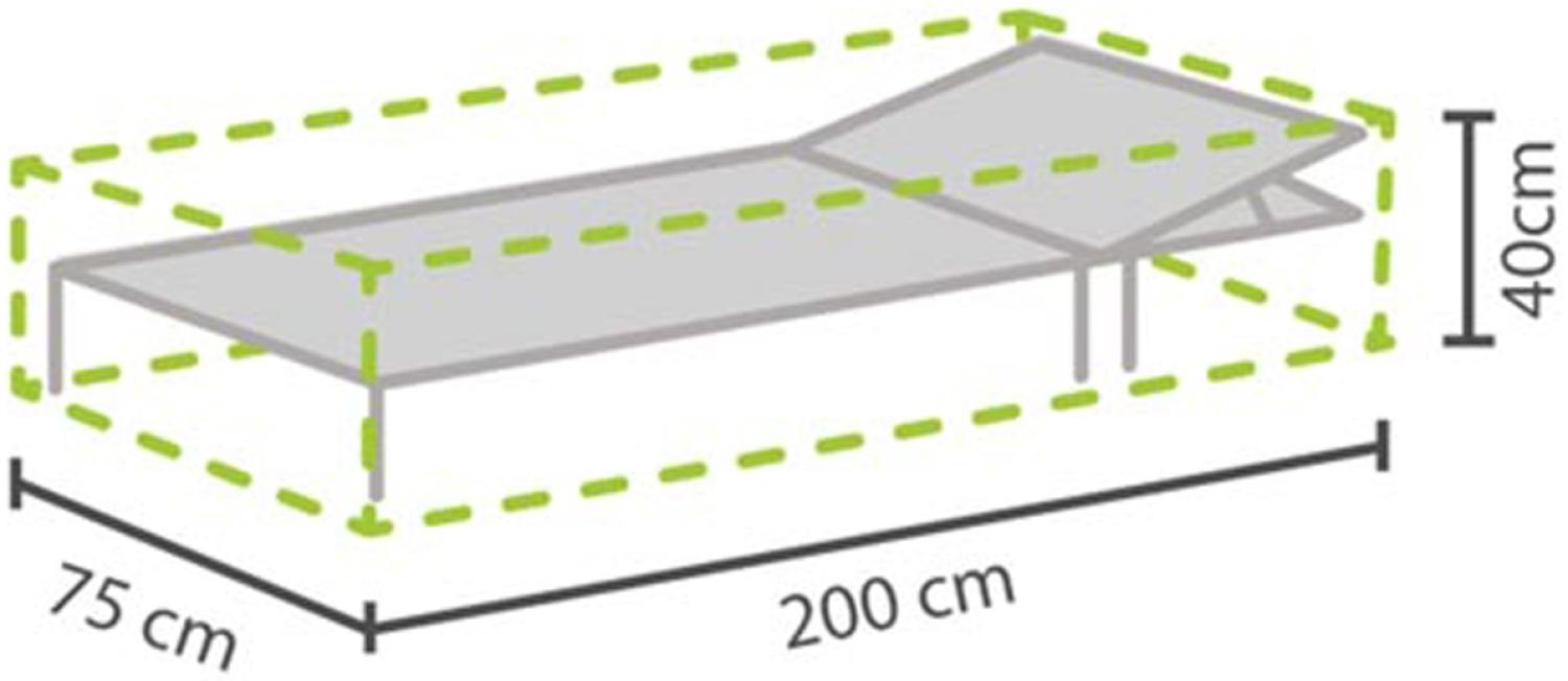 Gartenmöbel Schutzhülle für Sonnenliege 200x75cm, Abdeckhaube Gartenliege Bild 1