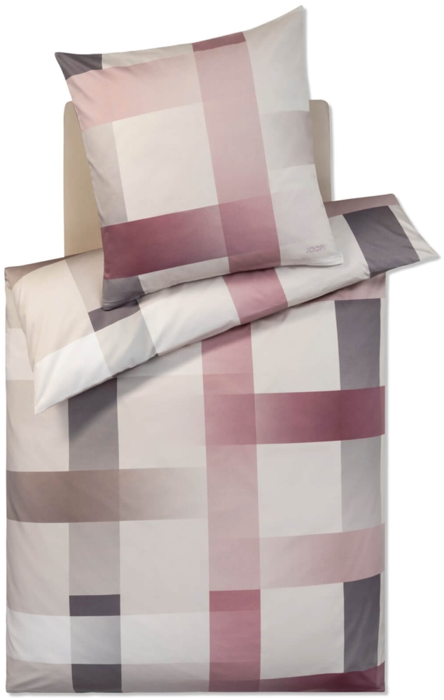 JOOP! Bettwäsche Woven 4108 01 Blush Mako Satin 135 x 200 + 80 x 80 cm Bild 1