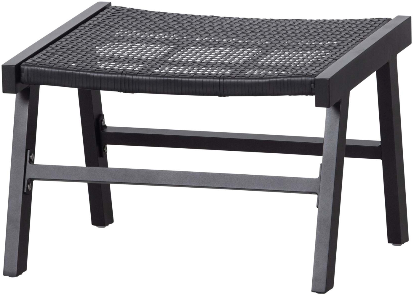 Hocker Puk aus Aluminium, Schwarz Bild 1