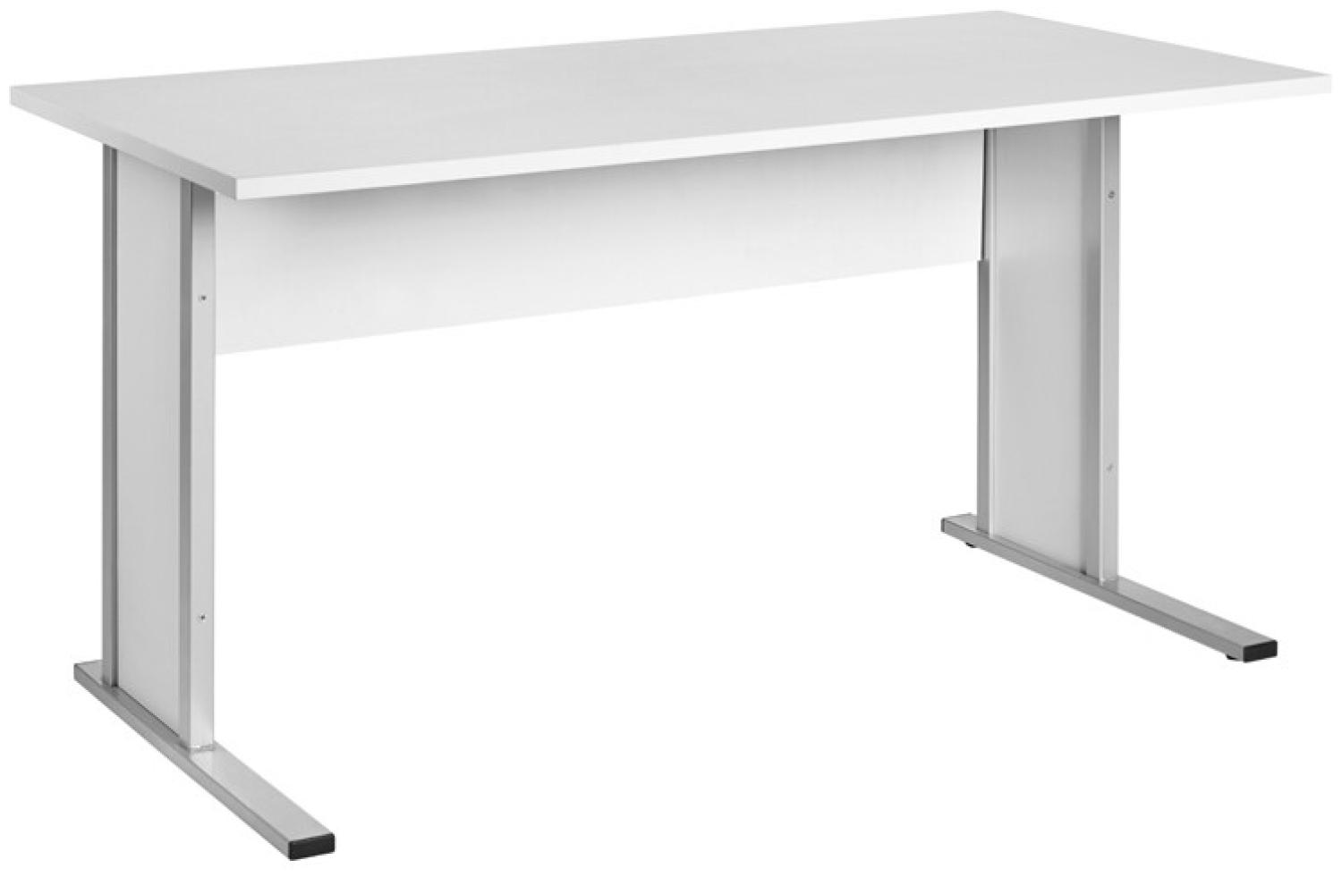 Schreibtisch TYP4000 lichtgrau, Breite 140cm Bild 1