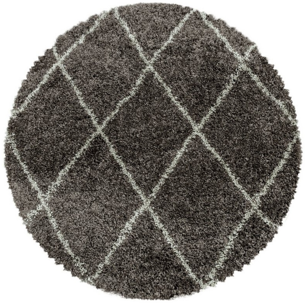 Carpettex Hochflor-Teppich Rauten Design, Läufer, Höhe: 30 mm, Teppich Wohnzimmer Geometrisch Design verschiedene farben und größen Bild 1